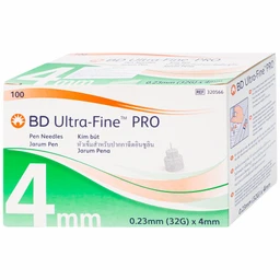 Đầu kim tiểu đường 32G x 4mm BD ultra-fine pro (100 cái)