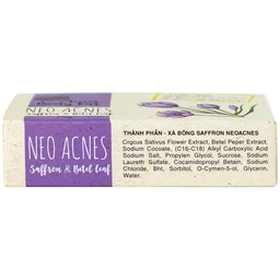 Xà phòng Acnes Body Bar Saffron And Betel Leaf làm sạch da, ngừa mụn, mờ thâm (75g)