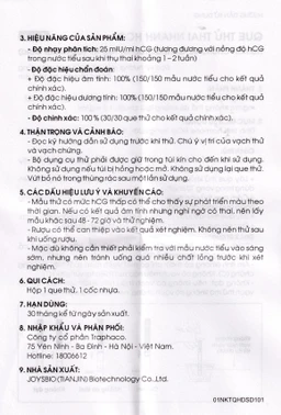 Que thử thai HCG Allisa Traphaco giúp phát hiện sớm thai kỳ sau 7-10 ngày thụ thai