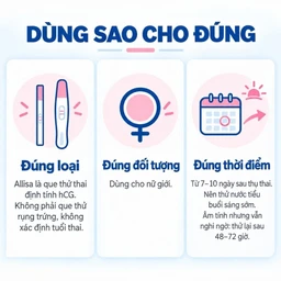 Que thử thai HCG Allisa Traphaco giúp phát hiện sớm thai kỳ sau 7-10 ngày thụ thai 4