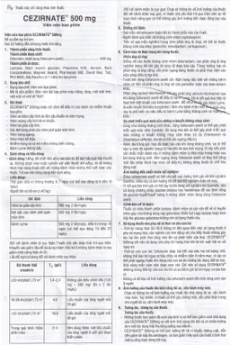 Thuốc Cezirnate 500mg Uphace điều trị các bệnh do nhiễm khuẩn (2 vỉ x 10 viên)