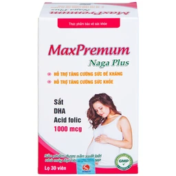 Viên uống bổ sung sắt, DHA, acid folic cho phụ nữ có thai và cho con bú MaxPremum Naga Plus Vesta (30 viên)