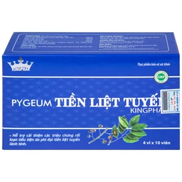 Viên uống hỗ trợ cho người phì đại tiền liệt tuyến Pygeum Tiền Liệt Tuyến Kingphar (4 vỉ x 10 viên)