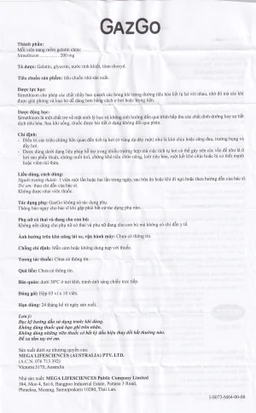 Thuốc GazGo MEGA We care điều trị khó chịu, căng đau, trướng bụng (3 vỉ x 10 viên)