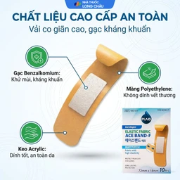 Băng cá nhân vải Plaid Ace Band-F 7.2x1.8cm (10 miếng) Young Chemical 3