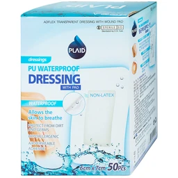 Gạc vô trùng Plaid Yuong 6x7cm không thấm nước (50 miếng) Young Chemical