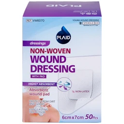 Gạc vô trùng Plaid Wound Dressing 6x7cm (50 miếng) Young Chemical