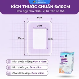 Gạc vô trùng Plaid Wound Dressing 6x10cm (50 miếng) Young Chemical 4