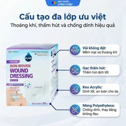 Gạc vô trùng Plaid Wound Dressing 9x10cm (50 miếng) Young Chemical 3