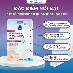 Gạc vô trùng Plaid Wound Dressing 9x15cm (50 miếng) Young Chemical 3