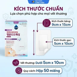 Gạc vô trùng Plaid Wound Dressing 9x15cm (50 miếng) Young Chemical 4