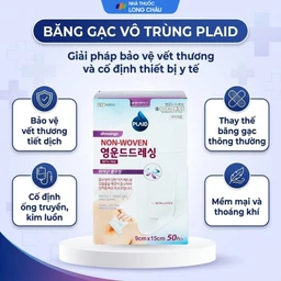 Gạc vô trùng Plaid Wound Dressing 9x15cm (50 miếng) Young Chemical 2