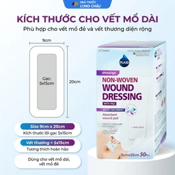 Gạc vô trùng Plaid Wound Dressing 9x20cm (50 miếng) Young Chemical 4