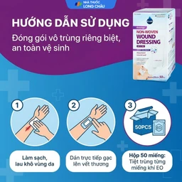 Gạc vô trùng Plaid Wound Dressing 9x20cm (50 miếng) Young Chemical 5