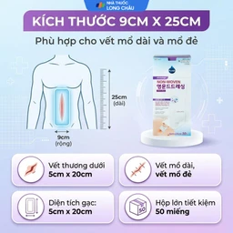 Gạc vô trùng Plaid Wound Dressing 9x25cm (50 miếng) Young Chemical 4