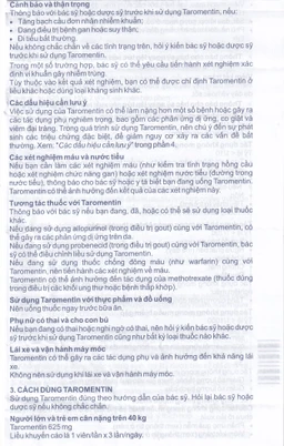 Thuốc Taromentin 1000mg Polfarmex điều trị viêm xoang cạnh mũi (2 vỉ x 7 viên)