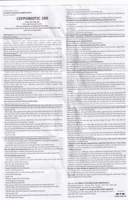 Thuốc Cefpobiotic 200mg Medipharco điều trị nhiễm khuẩn (2 vỉ x 10 viên)