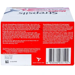 Viên ngậm Strepsils Maxpro Reckitt Benckiser làm giảm đau trong viêm họng (12 gói x 8 viên)