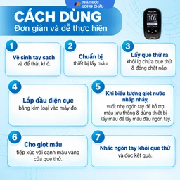 Máy đo đường huyết Accu Chek Guide hỗ trợ theo dõi, kiểm soát lượng đường trong máu 5