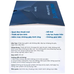 Khẩu trang 3 lớp Naturecare màu xanh (50 cái) ngăn khói bụi, vi khuẩn