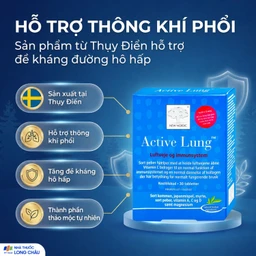 Viên uống hỗ trợ thông khí phổi, giảm viêm phế quản, hen suyễn Active Lung New Nordic (2 vỉ x 15 viên) 2