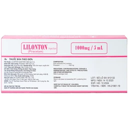 Thuốc Lilonton 1000mg/5ml SiuGuanChem điều trị triệu chứng của hội chứng tâm thần (10 ống)