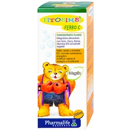 Siro hỗ trợ giảm nguy cơ thiếu máu do thiếu sắt Fitobimbi Ferro C (200ml)