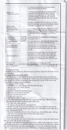 Thuốc Methylprednisolone MKP 16mg Mekophar kháng viêm, điều trị rối loạn nội tiết, viêm khớp (10 vỉ x 10 viên)