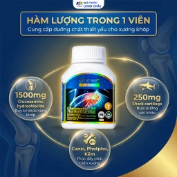 Viên uống hỗ trợ duy trì chức năng của khớp, sụn khớp Vitatree Glucosamine 1500 Plus Shark Cartilage (100 viên) 4