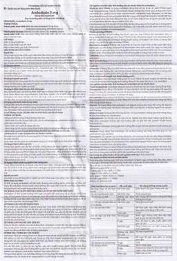 Thuốc Amlodipin 5mg Trường Thọ điều trị tăng huyết áp, đau thắt ngực (3 vỉ x 10 viên)