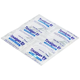 Viên sủi Tovalgan Ef Trường Thọ Pharma giảm đau, hạ sốt (5 vỉ x 4 viên) 