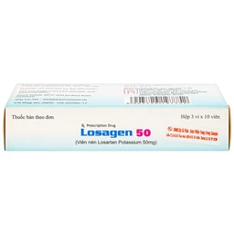 Viên nén Losagen 50 Hetero điều trị tăng huyết áp (3 vỉ x 10 viên)