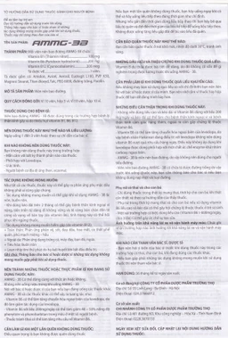 Thuốc Ammg-3B Trường Thọ điều trị bệnh lý thần kinh do thiếu vitamin B1, B6, B12 (5 vỉ x 10 viên)