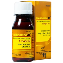 Dung dịch uống Bromhexine AT loãng đờm trong nhiễm khuẩn đường hô hấp (60ml) 1
