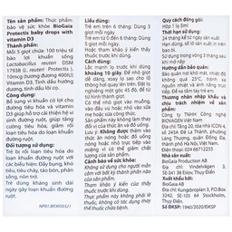 Dung dịch bổ sung lợi khuẩn và vitamin D3 BioGaia Protectis Baby Drops with Vitamin D3 (5ml)