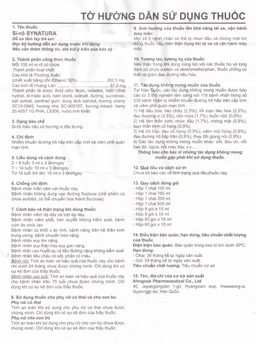 Siro Synatura Ahngook điều trị nhiễm khuẩn hô hấp, viêm phế quản (100ml)
