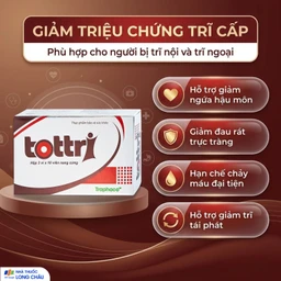 Viên hỗ trợ làm giảm triệu chứng trĩ nội, trĩ ngoại Tottri Traphaco (3 vỉ x 10 viên) 4