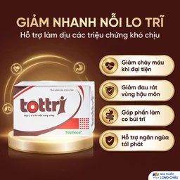 Viên hỗ trợ làm giảm triệu chứng trĩ nội, trĩ ngoại Tottri Traphaco (3 vỉ x 10 viên) 4