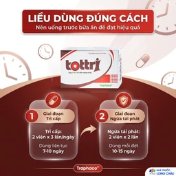 Viên hỗ trợ làm giảm triệu chứng trĩ nội, trĩ ngoại Tottri Traphaco (3 vỉ x 10 viên) 5