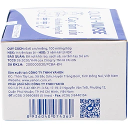 Gạc tẩm cồn 6x6cm Quick Nurse (100 miếng) làm sạch da, ngăn ngừa vi khuẩn