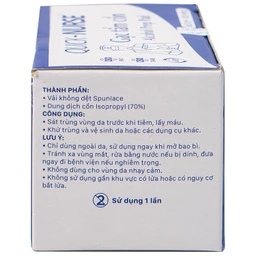 Gạc tẩm cồn 6x3cm Quick Nurse (100 miếng) làm sạch da, ngăn ngừa vi khuẩn