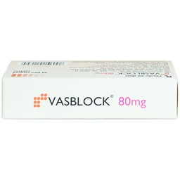 Thuốc Vasblock 80mg Medochemie điều trị tăng huyết áp, suy tim (3 vỉ x 10 viên)