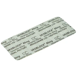 Thuốc Vasblock 80mg Medochemie điều trị tăng huyết áp, suy tim (3 vỉ x 10 viên)