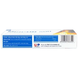 Thuốc Mincob 500 US Pharma điều trị và dự phòng thiếu Vitamin B12 (3 vỉ x 10 viên)