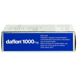Thuốc Daflon 1000mg Servier điều trị triệu chứng thực thể liên quan đến trĩ cấp (3 vỉ x 10 viên)