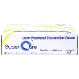 Găng tay y tế có bột Super Care size S (100 cái) Latex Powdered Examination