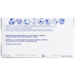Găng tay y tế có bột Super Care size S (100 cái) Latex Powdered Examination