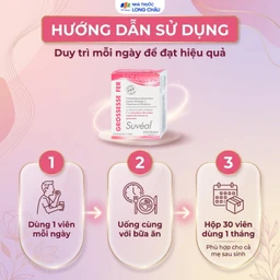 Viên uống Suvéal Grossesse Fer Densmore bổ sung Omega 3, DHA, Vitamin, khoáng chất (2 vỉ x 15 viên) 5