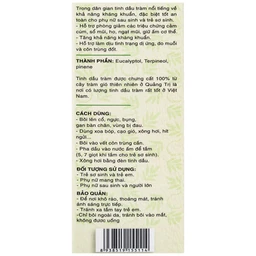 Tinh dầu tràm Mệ Đoan giúp giữ ấm, giảm triệu chứng ho, sổ mũi (50ml)