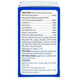 Viên uống hỗ trợ giảm ho, giảm đờm, giảm đau rát họng Xuyên Tâm Liên Plus Echinacea Kingphar (60 viên)